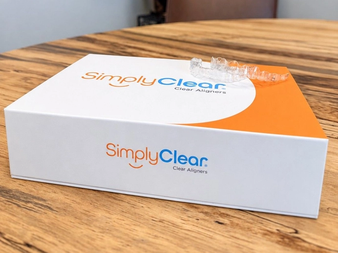 Patient with clear aligners